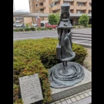メーテルとの出会い（敦賀シンボルロード（宇宙戦艦ヤマト・銀河鉄道999）モニュメント28体）