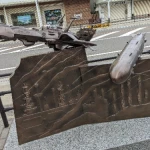 限りある命のための戦い（敦賀シンボルロード（宇宙戦艦ヤマト・銀河鉄道999）モニュメント28体）