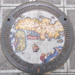 ティセラ・オルテリウス日本図（堺市デザインマンホール）