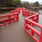 岩槻城址公園の八ツ橋（一風変わった橋）