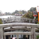 長岡天満宮 三本の石太鼓橋（一風変わった橋）