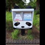 パンダ模様のポスト（変わり種・郵便ポスト）
