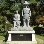 真田信之と小松姫（沼田城址）（戦国時代の武将像コレクション）