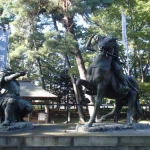 武田信玄と上杉謙信（川中島古戦場史跡公園）「武田信玄と上杉謙信の一騎討ち像」（戦国時代の武将像コレクション）