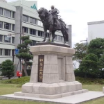 松平直政（松江城址、島根県庁前）（戦国時代の武将像コレクション）