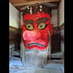 日本一大きい木彫りの天狗面（日本一のスポット）