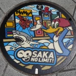 大阪メトロ心斎橋駅（USJ（ユニバーサル・スタジオ・ジャパン）マンホール）